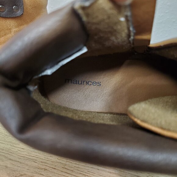 Maurices Brown Hiking Boots Comfortable Lace Up Adventure Women's Size 10 - Picture 8 of 10